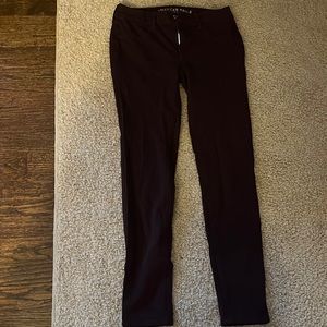American Eagle Maroon Jeggings